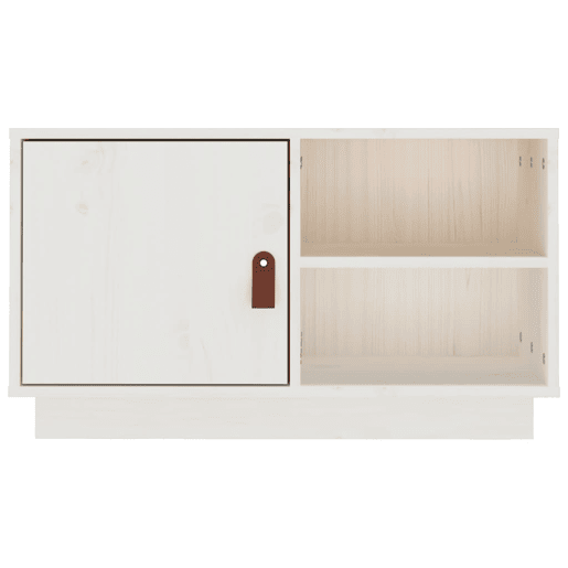 Móvel de TV - Modulo de TV - Armário de TV 70x34x40 cm madeira de pinho maciça branco