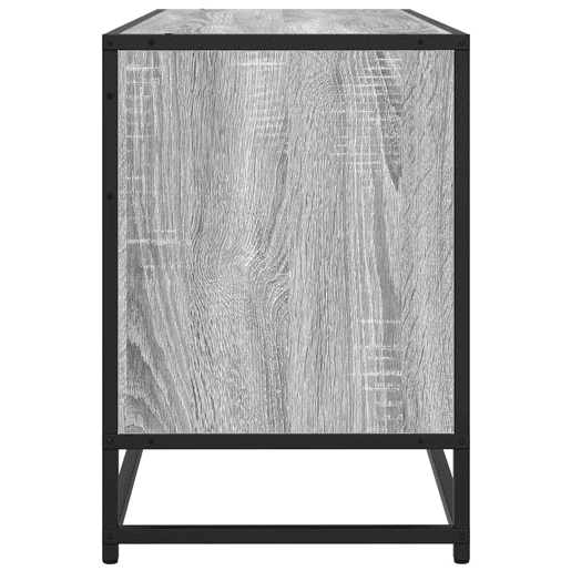 Móvel p TV, Armário de TV 100x35x50cm derivados madeirametal cinzento sonoma