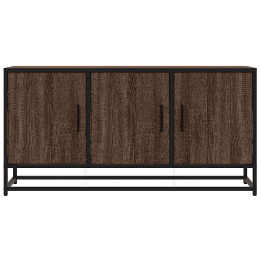 Móvel p TV, Armário de TV 100x35x50 cm deriv. madeirametal carvalho castanho