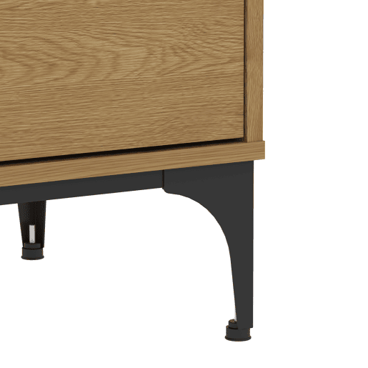 Armário para TV Kistiandi 140x40x50 cm aspeto carvalho, escuro en.casa