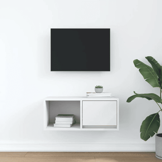 Móvel de TV - Modulo de TV - Armário de TV 60x31x25,5 cm derivados de madeira branco