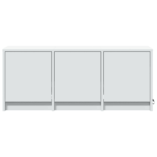 Móvel de TV - Modulo de TV - Armário de TV com luzes LED derivados de madeira branco