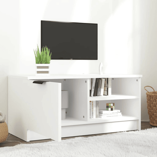 Móvel para TV - Móvel de TV - Armário de TV 80x35x36,5 cm madeira processada branco