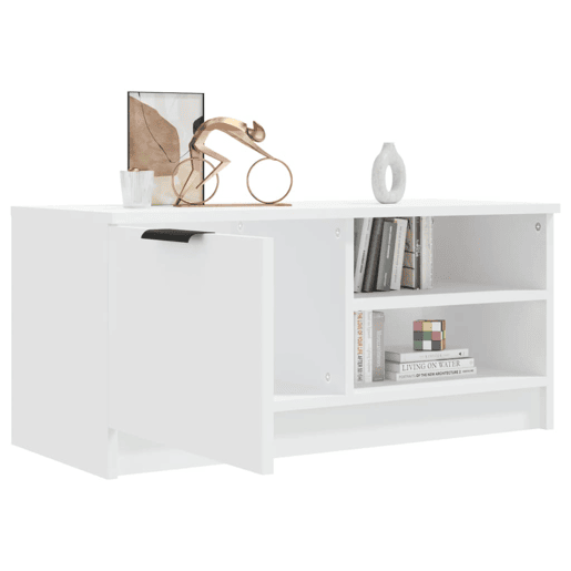 Móvel para TV - Móvel de TV - Armário de TV 80x35x36,5 cm madeira processada branco