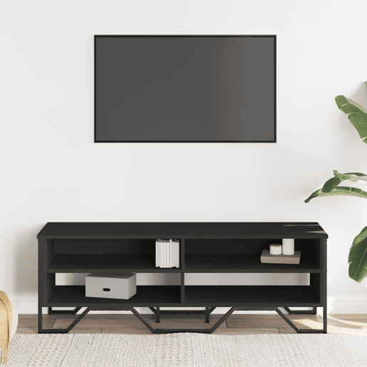 Móvel de TV - Modulo de TV - Armário de TV 122x34x41 cm derivados de madeira preto