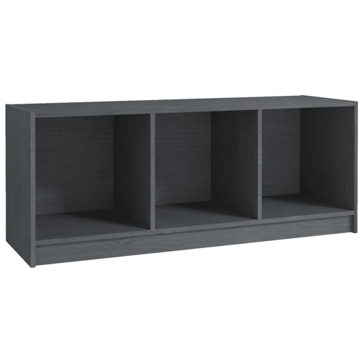 Móvel de TV - Modulo de TV - Armário de TV 104x33x41 cm madeira de pinho maciça cinzento