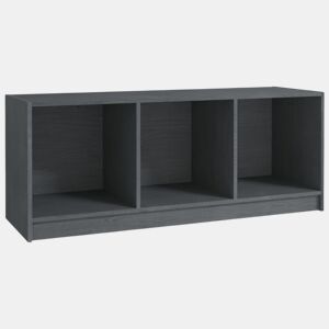 Móvel de TV - Modulo de TV - Armário de TV 104x33x41 cm madeira de pinho maciça cinzento
