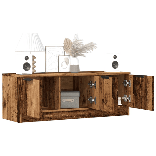 Móvel TV - Modulo de TV - Armário de TV madeira antiga 102x35x36,5 cm madeira trabalhada