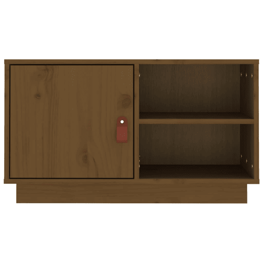 Móvel de TV - Modulo de TV - Armário de TV 70x34x40 cm madeira de pinho maciça castanho mel