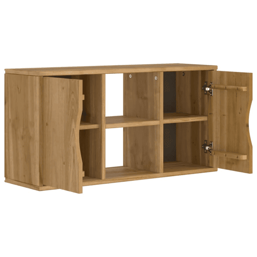 Armário para TV - Móvel TV ODDA 79x24x40 cm Madeira maciça de pinho