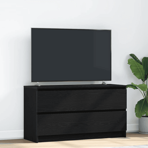 Móvel de TV - Modulo de TV - Armário de TV 100x35x54 cm madeira processada preto
