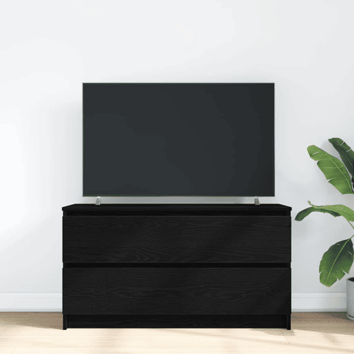 Móvel de TV - Modulo de TV - Armário de TV 100x35x54 cm madeira processada preto