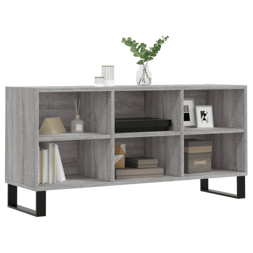 Móvel de TV - Modulo de TV - Armário de TV 103,5x30x50 cm derivados de madeira cinzento sonoma