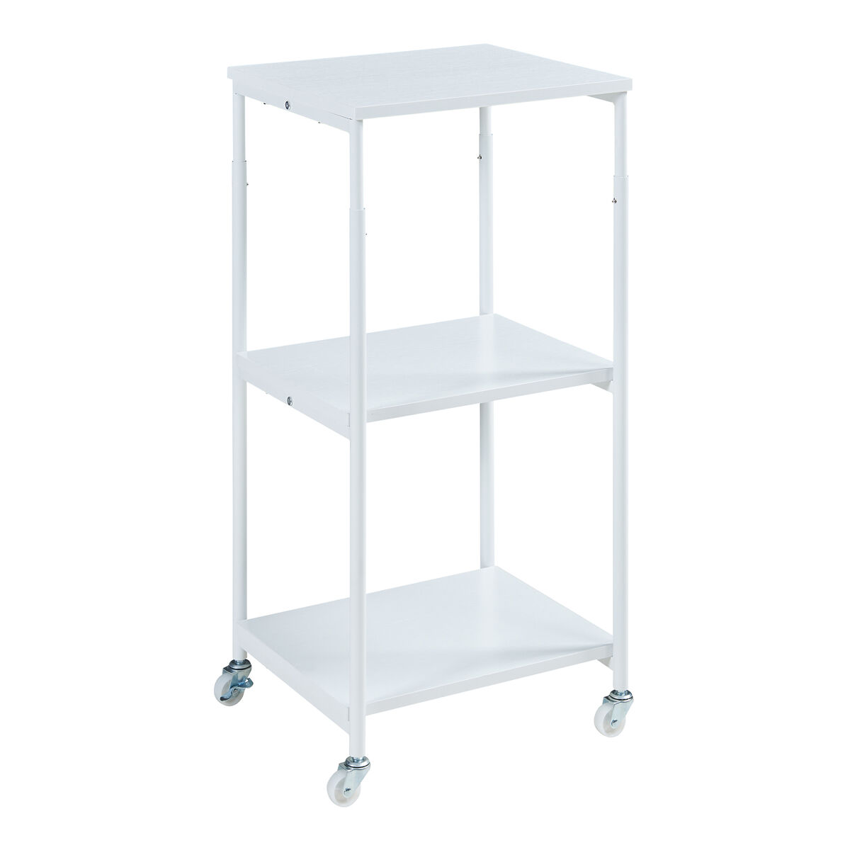 Soporte de impresora móvil janertu regulable en altura 82x39x35 cm blanco [en.casa]