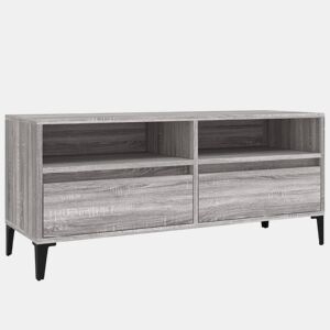 Móvel de TV - Modulo de TV - Armário de TV 100x34,5x44,5 cm derivados madeira cinzento sonoma