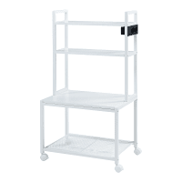 Mesa enrolável para impressora Svanaldsvipp 100x55x38 cm Branco en.casa