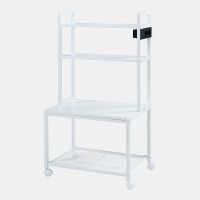 Mesa enrolável para impressora Svanaldsvipp 100x55x38 cm Branco en.casa
