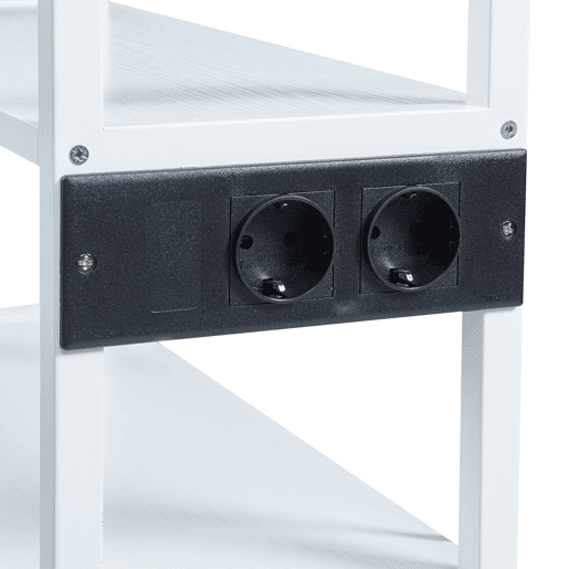 Mesa enrolável para impressora Svanaldsvipp 100x55x38 cm Branco en.casa