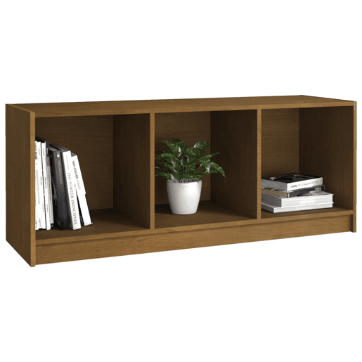 Móvel de TV - Modulo de TV - Armário de TV 104x33x41 cm pinho maciço castanho mel
