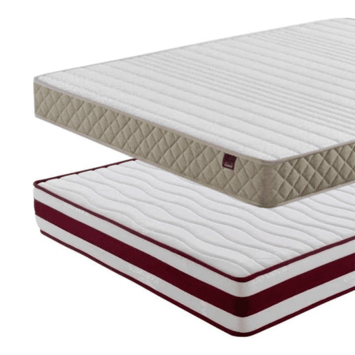 Pacote de 2 colchões composto por um colchão Rioja 90x190 cm e um colchão Eco 90x180 cm
