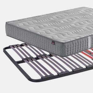 Pacote Golden 2 Rest completo com base de cama multi-ripas e colchão Berlin 135x190 cm