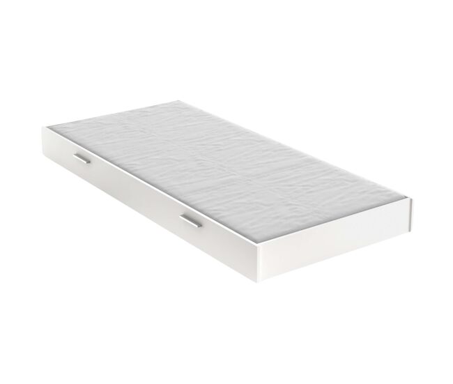 Cajón inferior cama life dormitorio juvenil color blanco mate 18x200x90 cm mueble de habitación