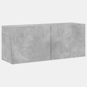 Móvel de parede para TV - Armário de TV 100x30x41 cm cinzento cimento