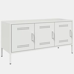 Móvel de TV - Modulo de TV - Armário de TV 100,5x39x50,5 cm aço branco