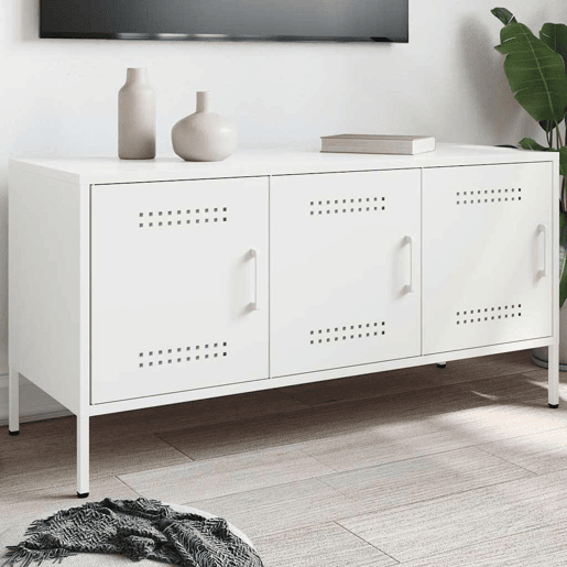 Móvel de TV - Modulo de TV - Armário de TV 100,5x39x50,5 cm aço branco