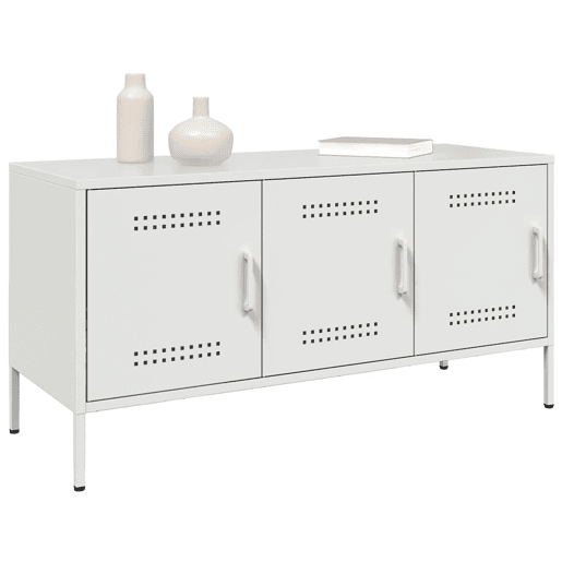 Móvel de TV - Modulo de TV - Armário de TV 100,5x39x50,5 cm aço branco