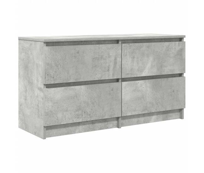 Mueble tv - mesa de tv madera de ingeniería gris hormigón 100x35x54 cm