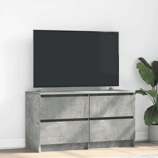 Móvel p TV, Armário de TV 100x35x54 cm madeira processada cinzento cimento
