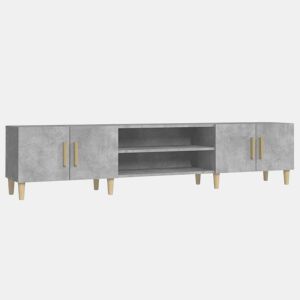Móvel de TV - Modulo de TV - Armário de TV 180x31,5x40 cm derivados de madeira cinza cimento