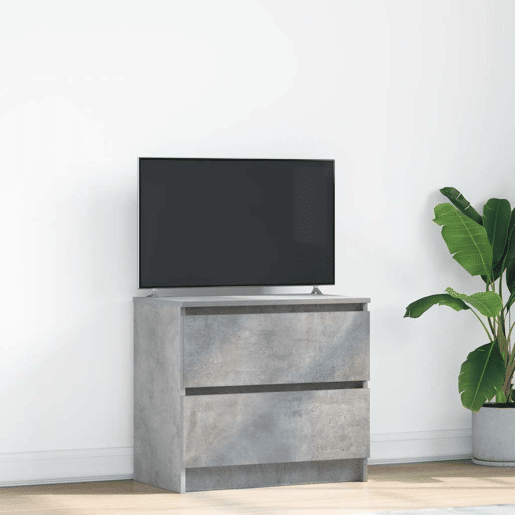 Móvel de TV - Modulo de TV - Armário de TV 60x35x54 cm derivados de madeira cinzento cimento