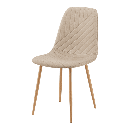 Conjunto de jantar Lindesberg Mesa de jantar redonda com 4 cadeiras cinzentocastanho claro en.casa