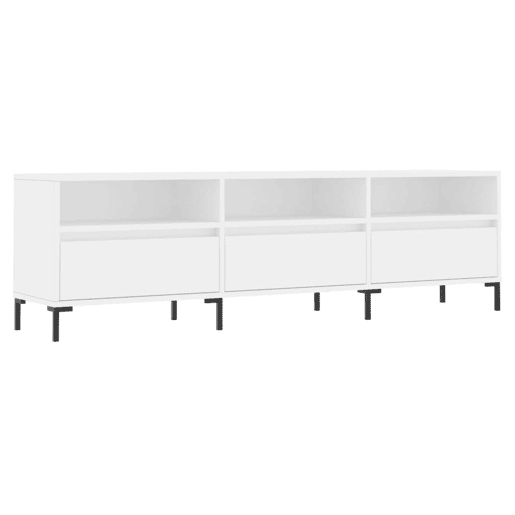 Móvel de TV - Modulo de TV - Armário de TV 150x30x44,5 cm derivados de madeira branco
