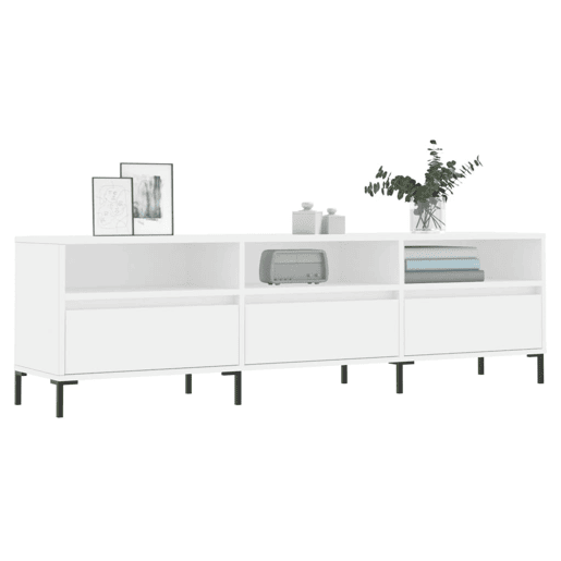 Móvel de TV - Modulo de TV - Armário de TV 150x30x44,5 cm derivados de madeira branco