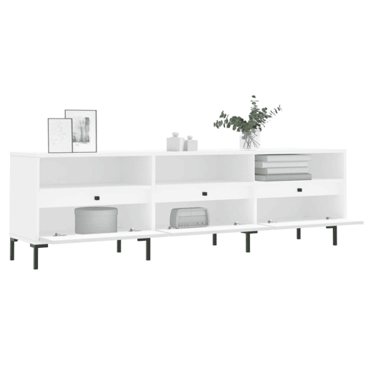 Móvel de TV - Modulo de TV - Armário de TV 150x30x44,5 cm derivados de madeira branco