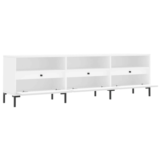 Móvel de TV - Modulo de TV - Armário de TV 150x30x44,5 cm derivados de madeira branco