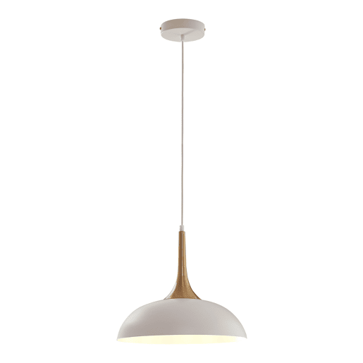 Candeeiro suspenso Blairgowrie 1 x E27 metal brancolatão colorido lux.pro
