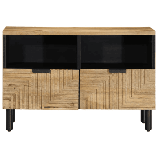 Móvel de TV - Modulo de TV - Armário de TV 70x33x46 cm madeira de mangueira maciça castanho