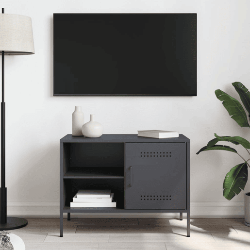 Móvel de TV - Modulo de TV - Armário de TV 68x39x50,5 cm aço antracite