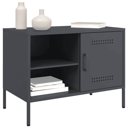 Móvel de TV - Modulo de TV - Armário de TV 68x39x50,5 cm aço antracite