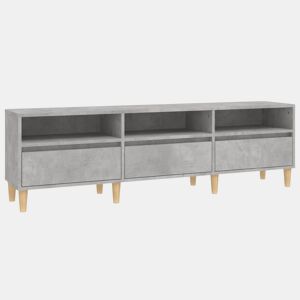 Móvel de TV - Modulo de TV - Armário de TV 150x30x44,5 cm derivados de madeira cinza cimento