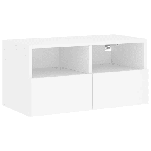 Móvel de parede p TV - Armário de TV 60x30x30 cm derivados de madeira branco