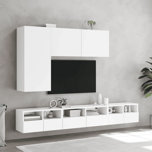 Móvel de parede p TV - Armário de TV 60x30x30 cm derivados de madeira branco