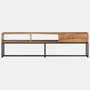 Móvel de TV - Modulo de TV - Armário de TV 160x30x45 cm madeira de acácia maciça