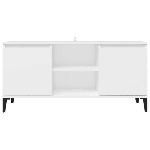 Móvel de TV - Modulo de TV - Armário de TV com pernas em metal 103,5x35x50 cm branco