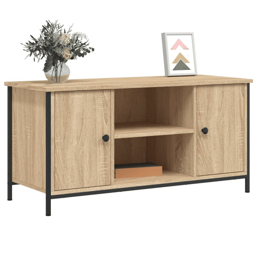 Móvel de TV - Modulo de TV - Armário de TV 100x40x50 cm derivados de madeira carvalho sonoma