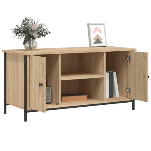Móvel de TV - Modulo de TV - Armário de TV 100x40x50 cm derivados de madeira carvalho sonoma